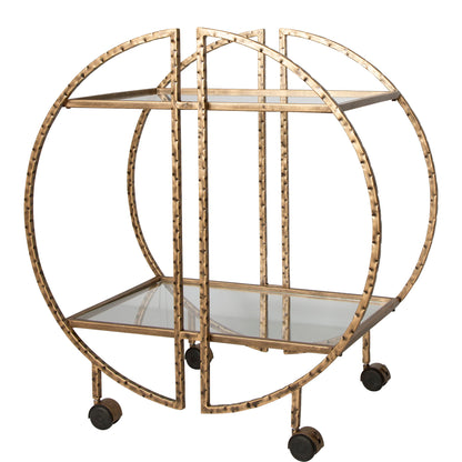 Zelina - Bar Cart - Gold