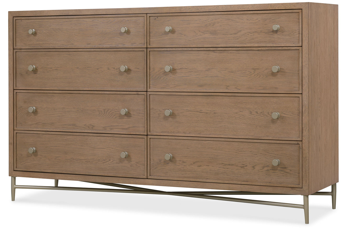 Sonnet - Eight-Drawer Dresser - Dark Gray