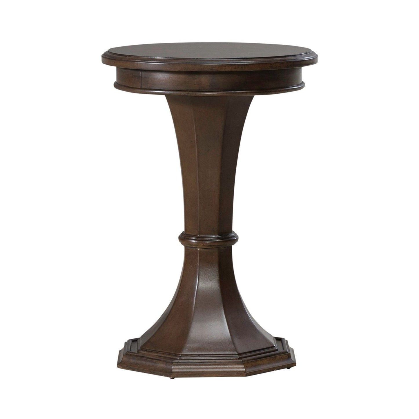 Arden Road - Round Chairside Table - Satin Cherry