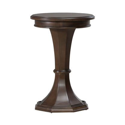 Arden Road - Round Chairside Table - Satin Cherry