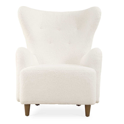 Ingel - Wingback Armchair - White