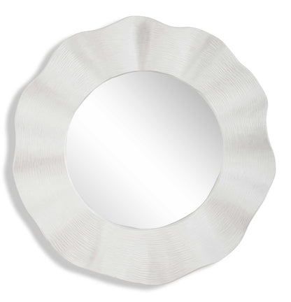 Wave Length - Round Mirror - White