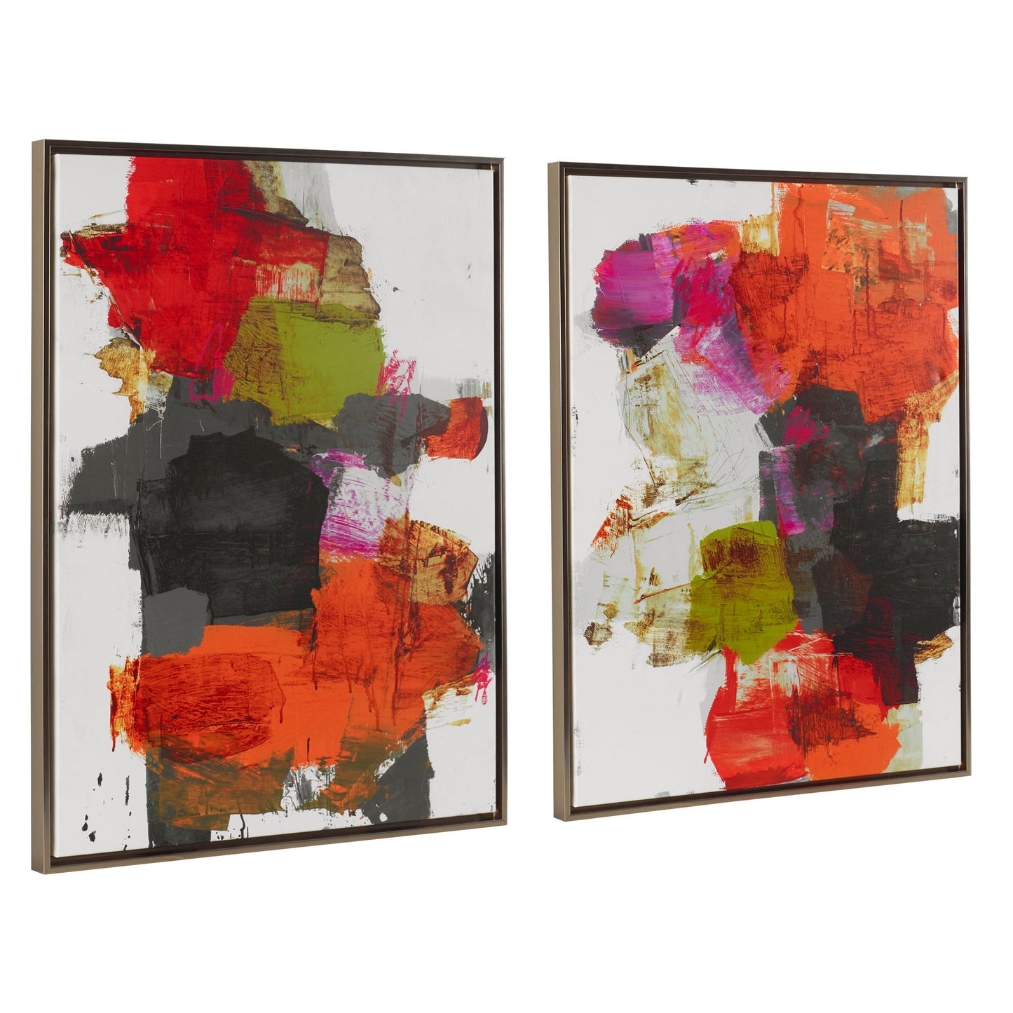 Tried And True - Framed Abstract Art (Set of 2)