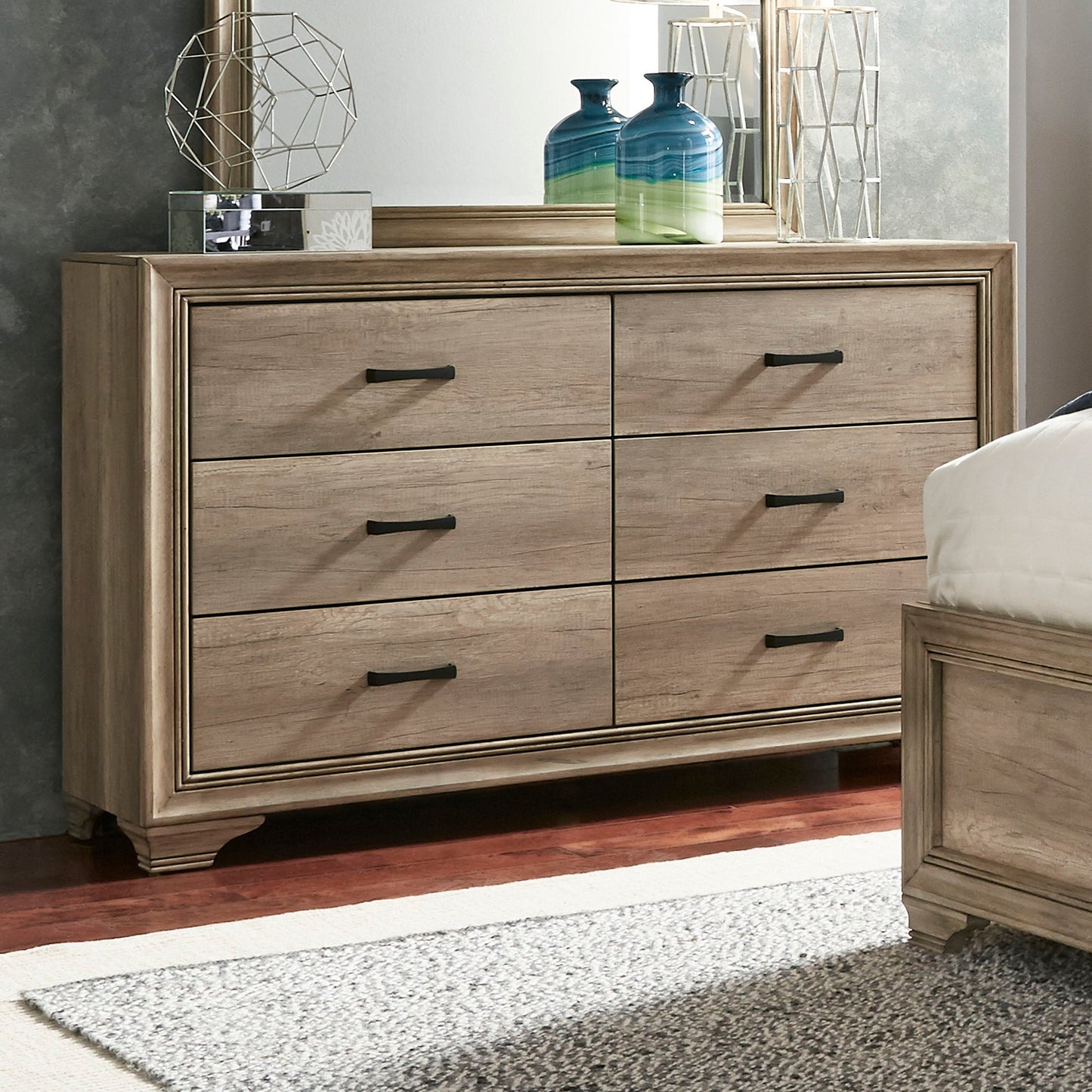 Sun Valley - 6 Drawer Dresser - Light Brown