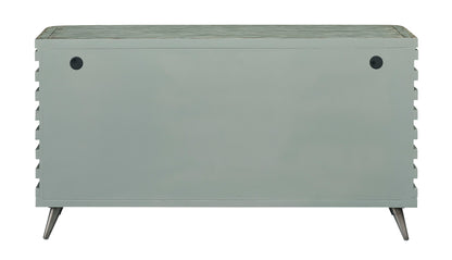 Riverdale - Four Door Credenza - Textured Green