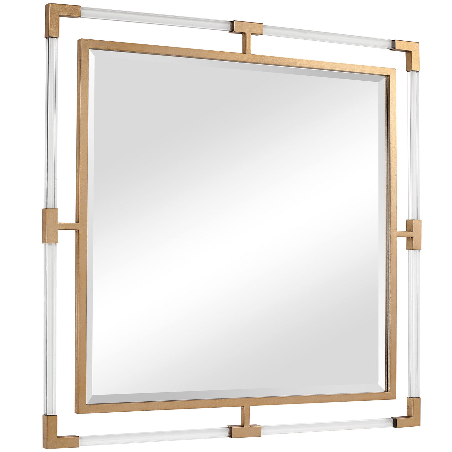 Balkan - Square Mirror - Golden