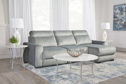 Elliot - 3 Piece Modular Lift Top Storage Sectional - Sterling