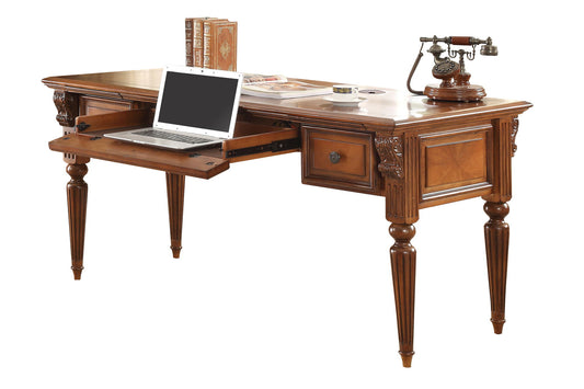 Huntington - Writing Desk - Antique Vintage Pecan