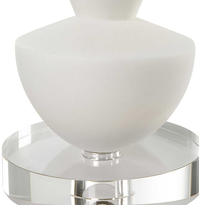 Lido - Stone Candleholders (Set of 2) - White