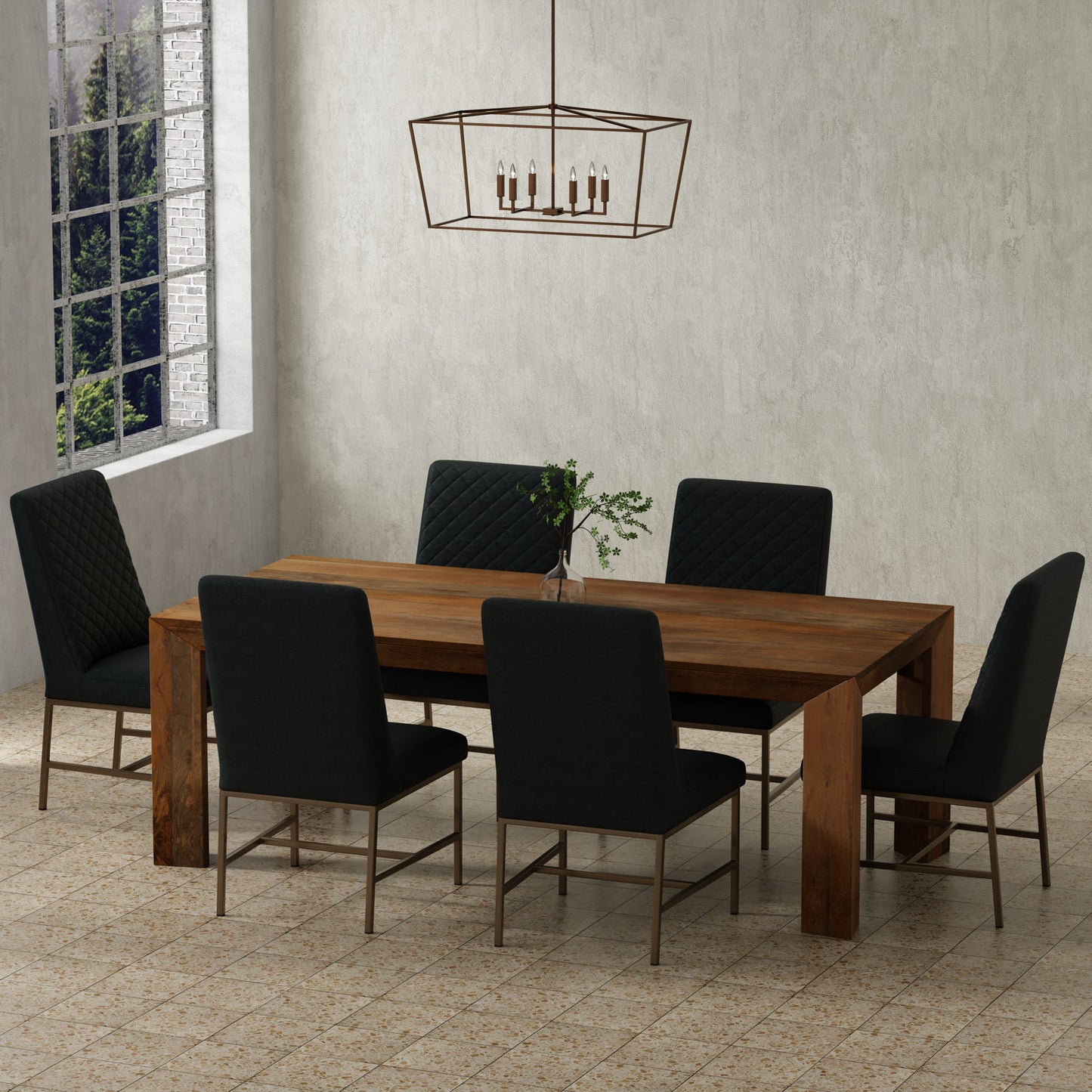 Crossings - Downtown Rectangular Dining Table - Amber