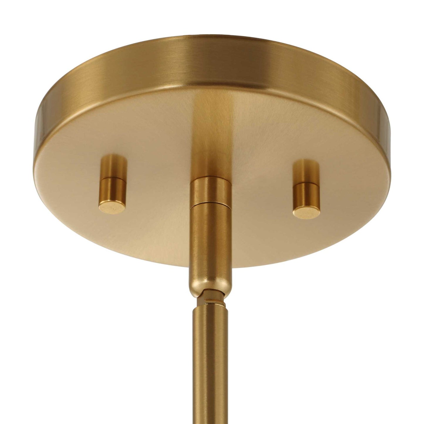 Ripple - 1 Light Frost Glass Pendant - Gold