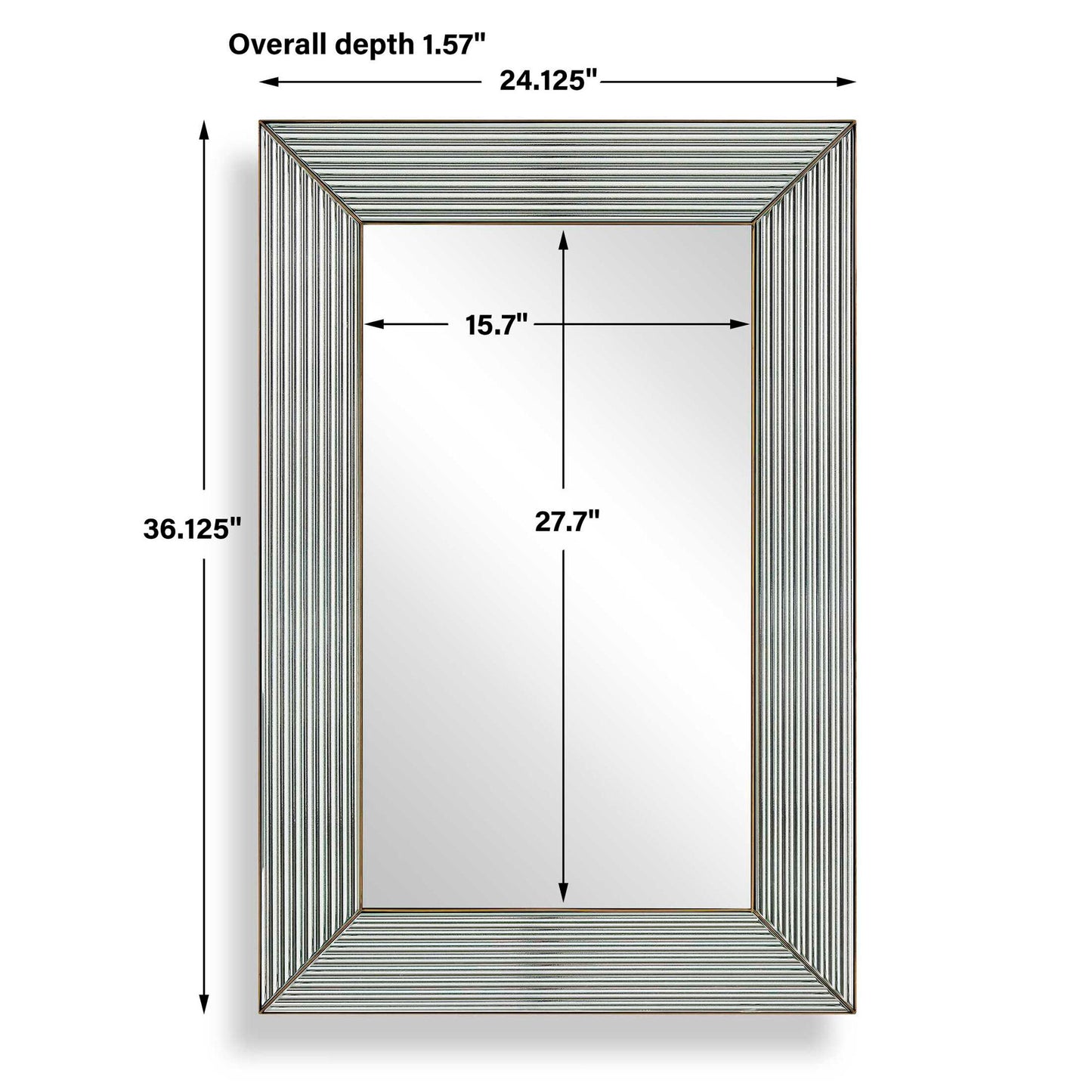 Illuminate - Mirror - Antique Brass