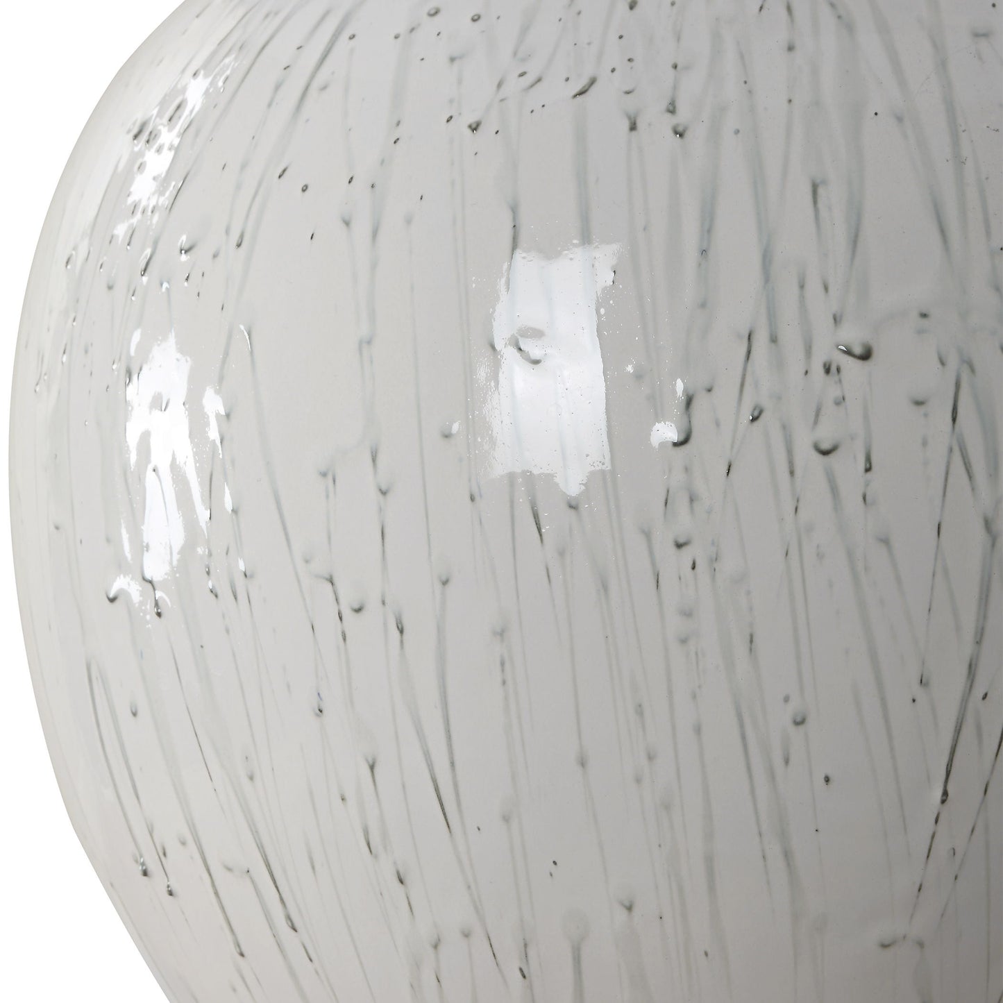 Dribble - White Glaze Table Lamp