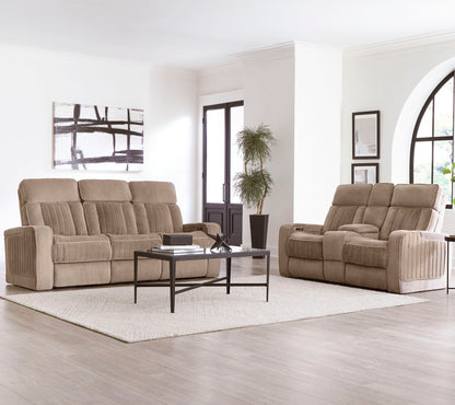 Equinox - Power Reclining Sofa With Drop Down Table