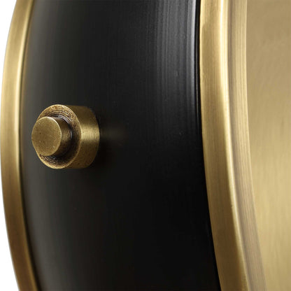 Velar - Modern Table Clock - Black / Gold