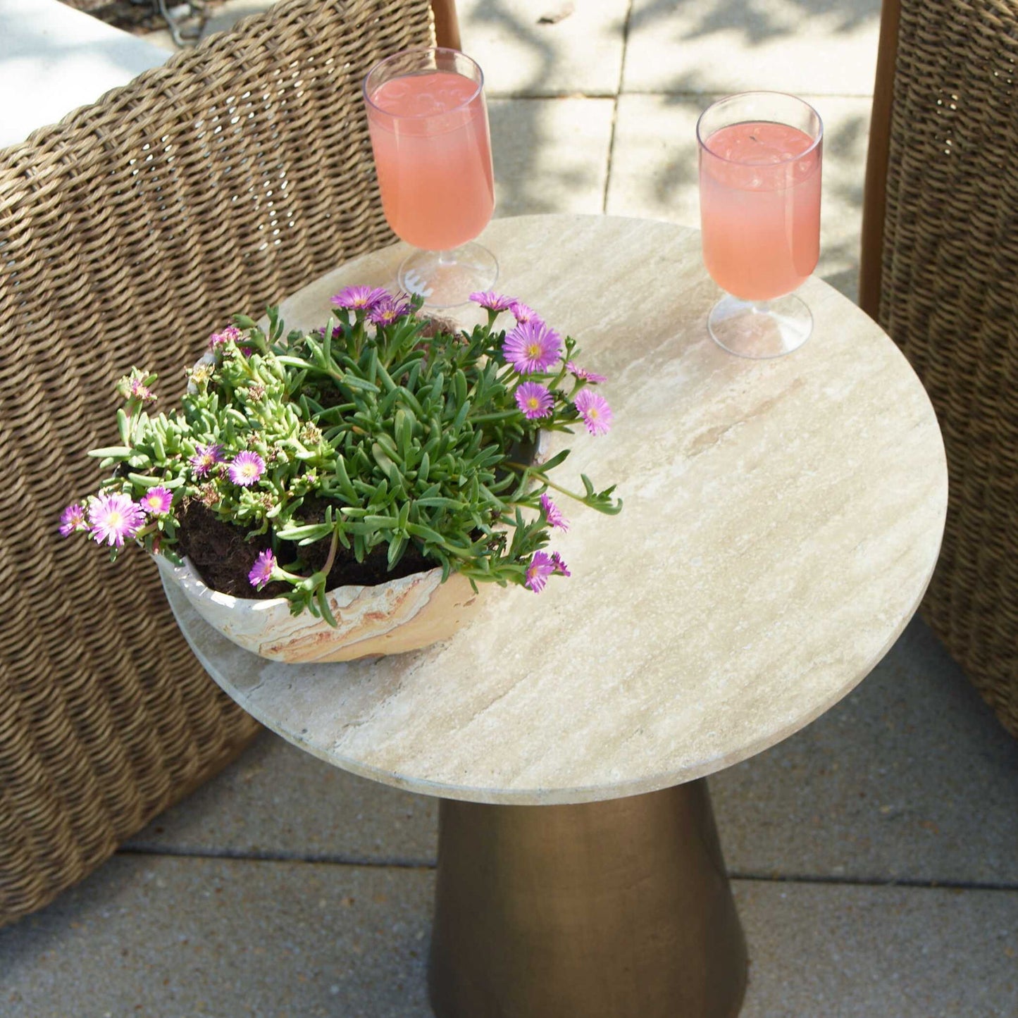Midsummer - Accent Table - Antique Brass