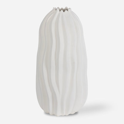 Merritt - Floor Vase - White