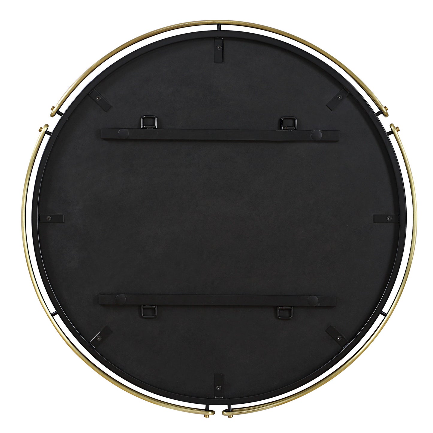 Wesley - Round Mirror - Gold