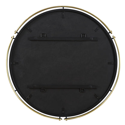 Wesley - Round Mirror - Gold