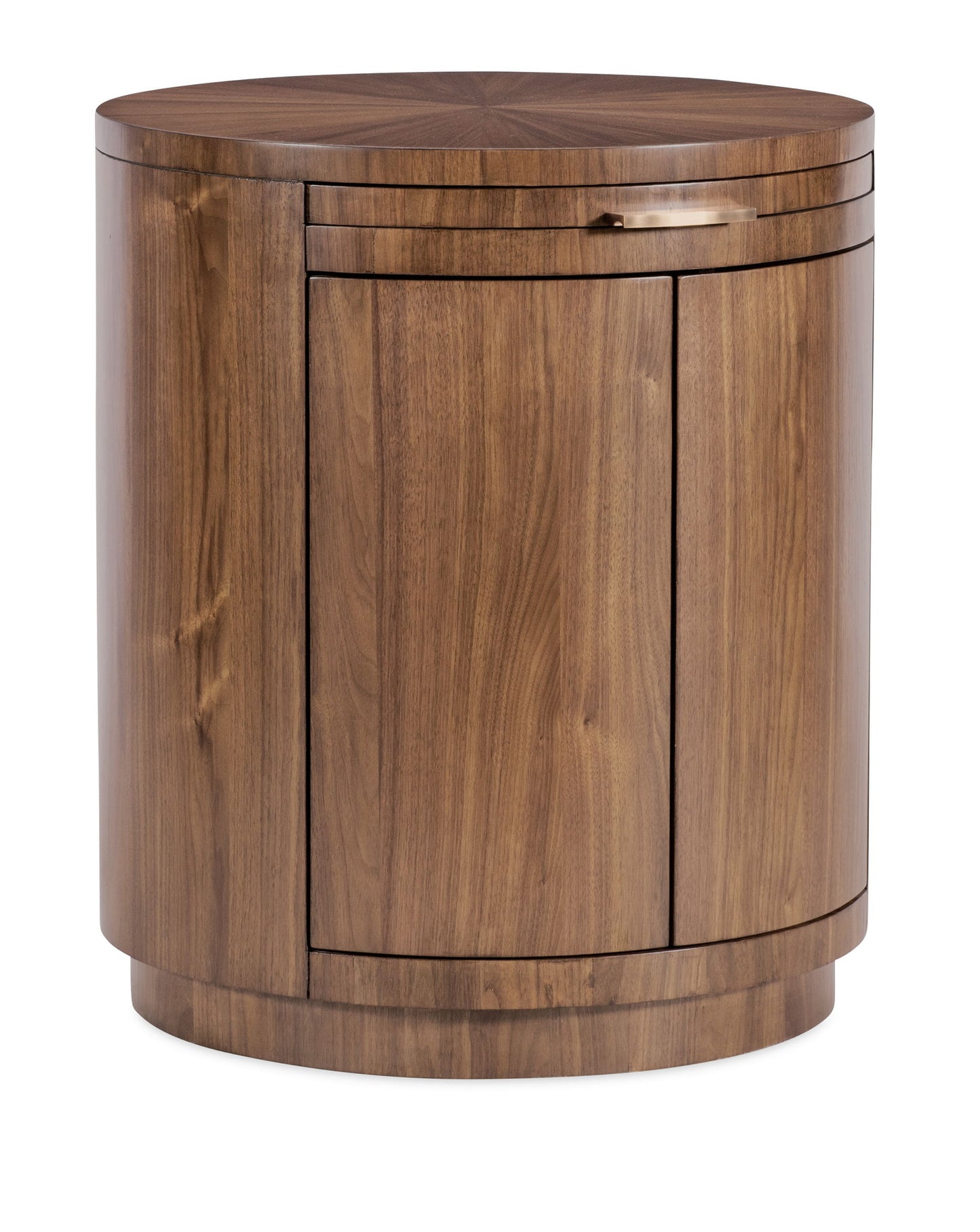 Eleana - Round Nightstand - Medium Wood