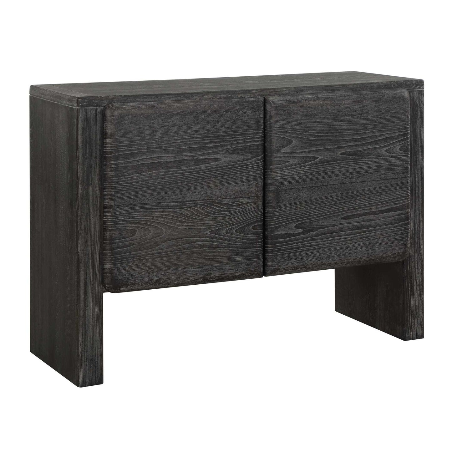 Bierk - 2 Door Cabinet - Dark Stain