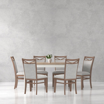 Americana Modern Dining - Rectangular Dining Table With Extensions - Cotton