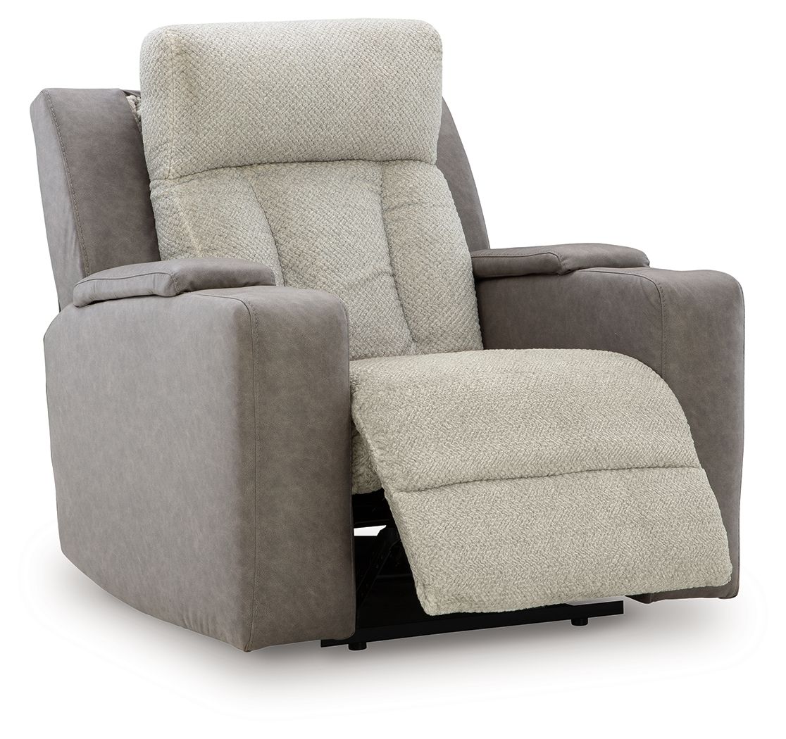 WhipLash - Sisal - Power Recliner With Adj Headrest