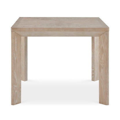 Noval - Square Dining Game Table - White / Woodtone