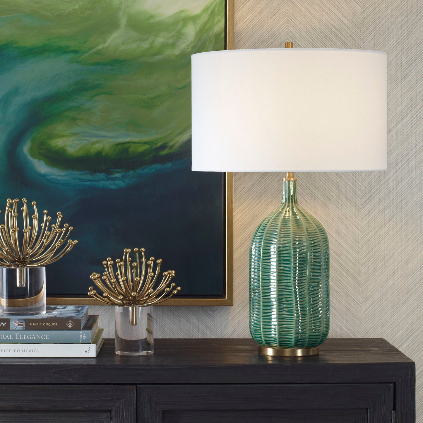 Bixby - Green Table Lamp