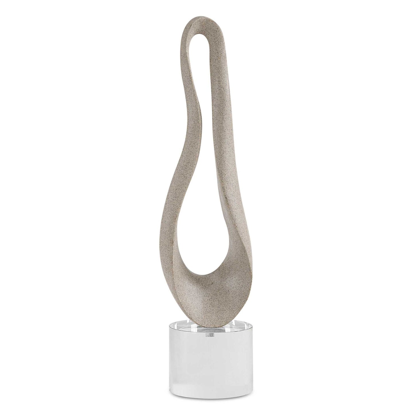 Oval Harmony - Sculpture - Gray