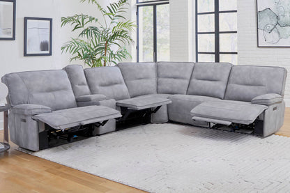 Gladiator - 6 Piece Modular Power Reclining Sectional