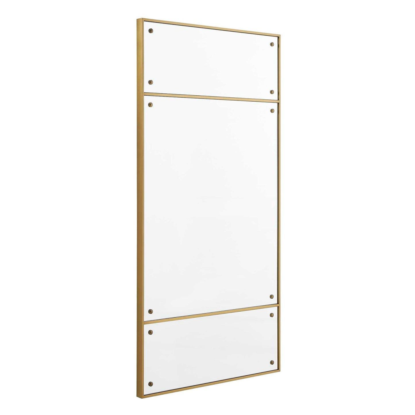 Wrenton - Rectangular Mirror - Brass