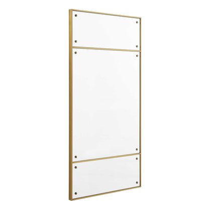 Wrenton - Rectangular Mirror - Brass