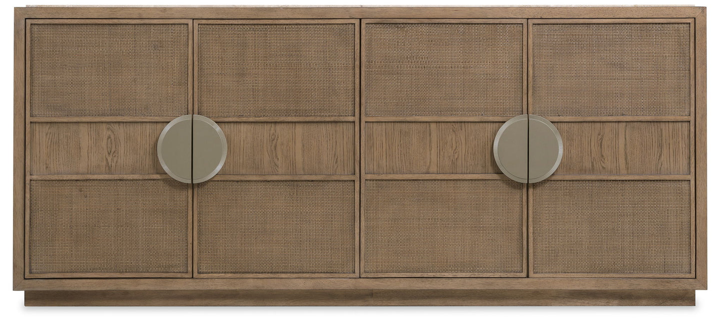 Sonnet - Dining Credenza - Dark Gray / Light Brown