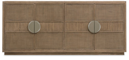 Sonnet - Dining Credenza - Dark Gray / Light Brown