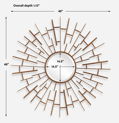 Tangled - Round Mirror - Bronze