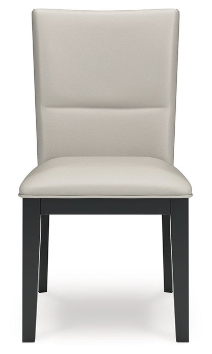 Glinari - Taupe / Black - Dining Upholstered Side Chair (Set of 2)