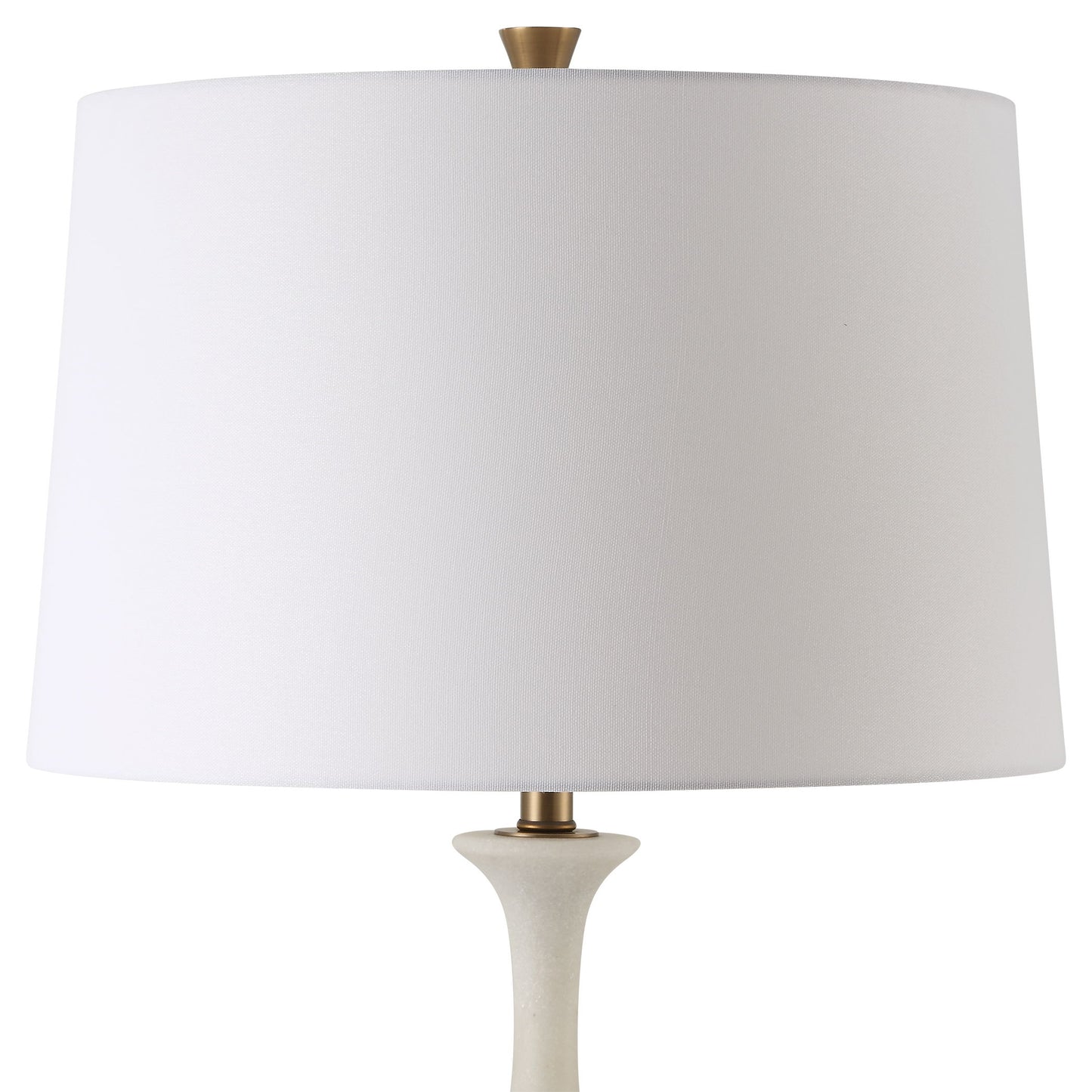 Colette - White Stone Floor Lamp