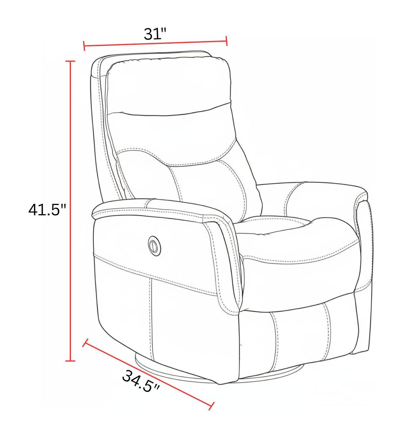 Gemini - Power Swivel Glider Recliner