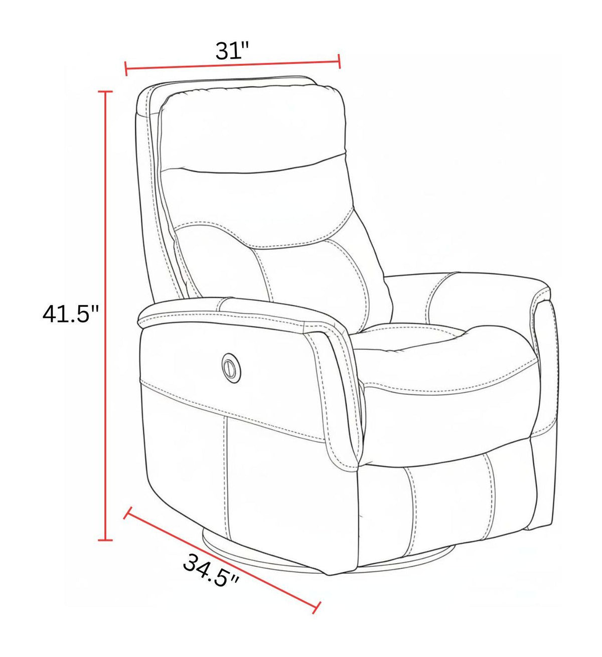 Gemini - Power Swivel Glider Recliner (Set of 2)