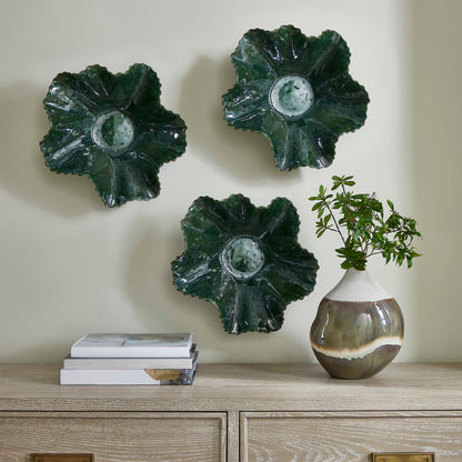 Verdant Bloom - Outdoor Bowl - Emerald Green