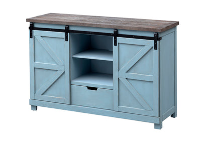 Bar Harbor - Two Sliding Door Two Drawer Credenza - Blue