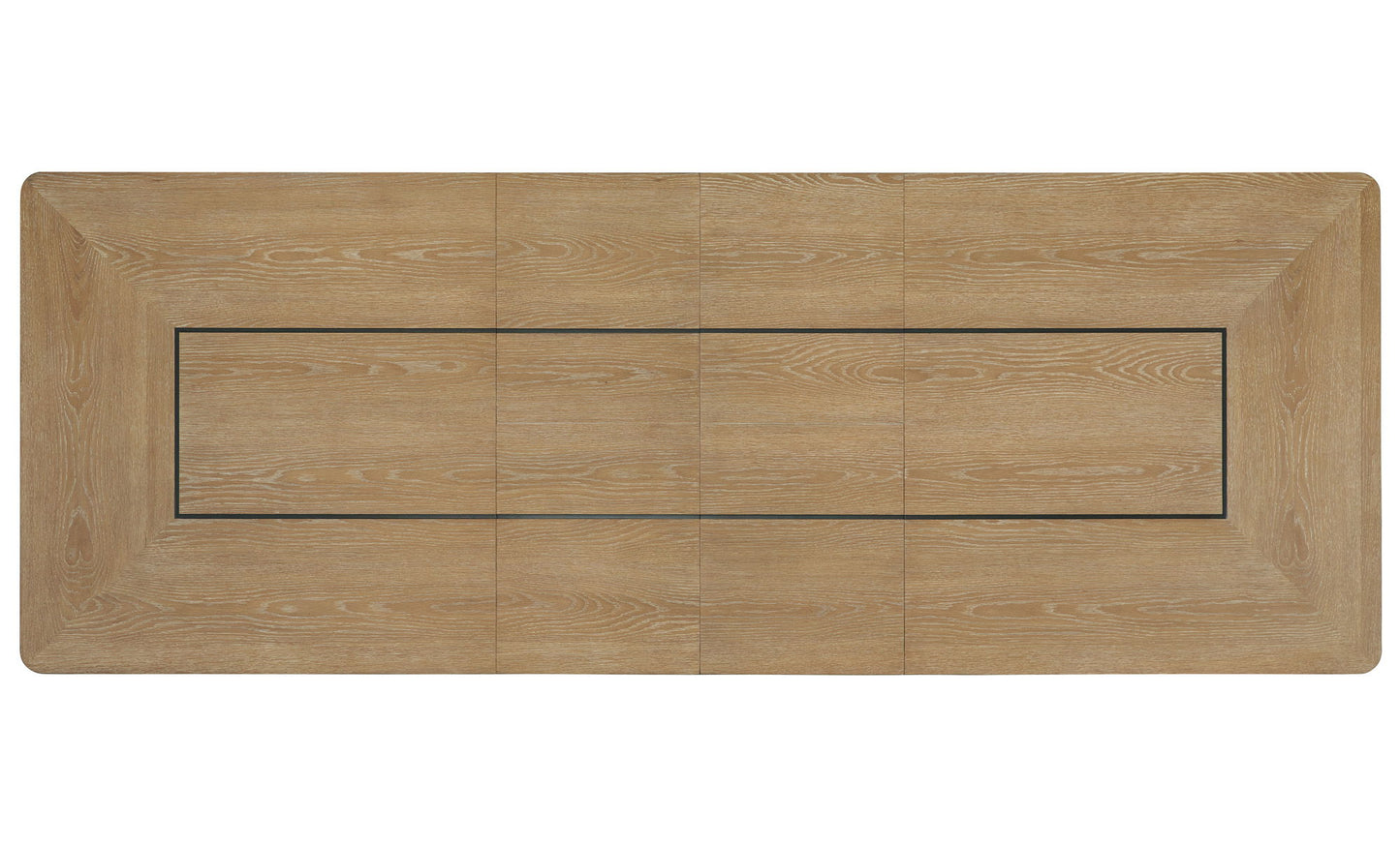 Escape - Extendable Dining Table - Glazed Natural Oak / Black Metal Trim