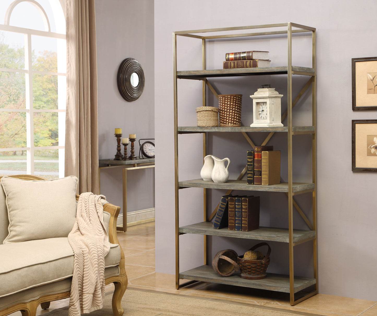 Biscayne - Bookcase - Weathered