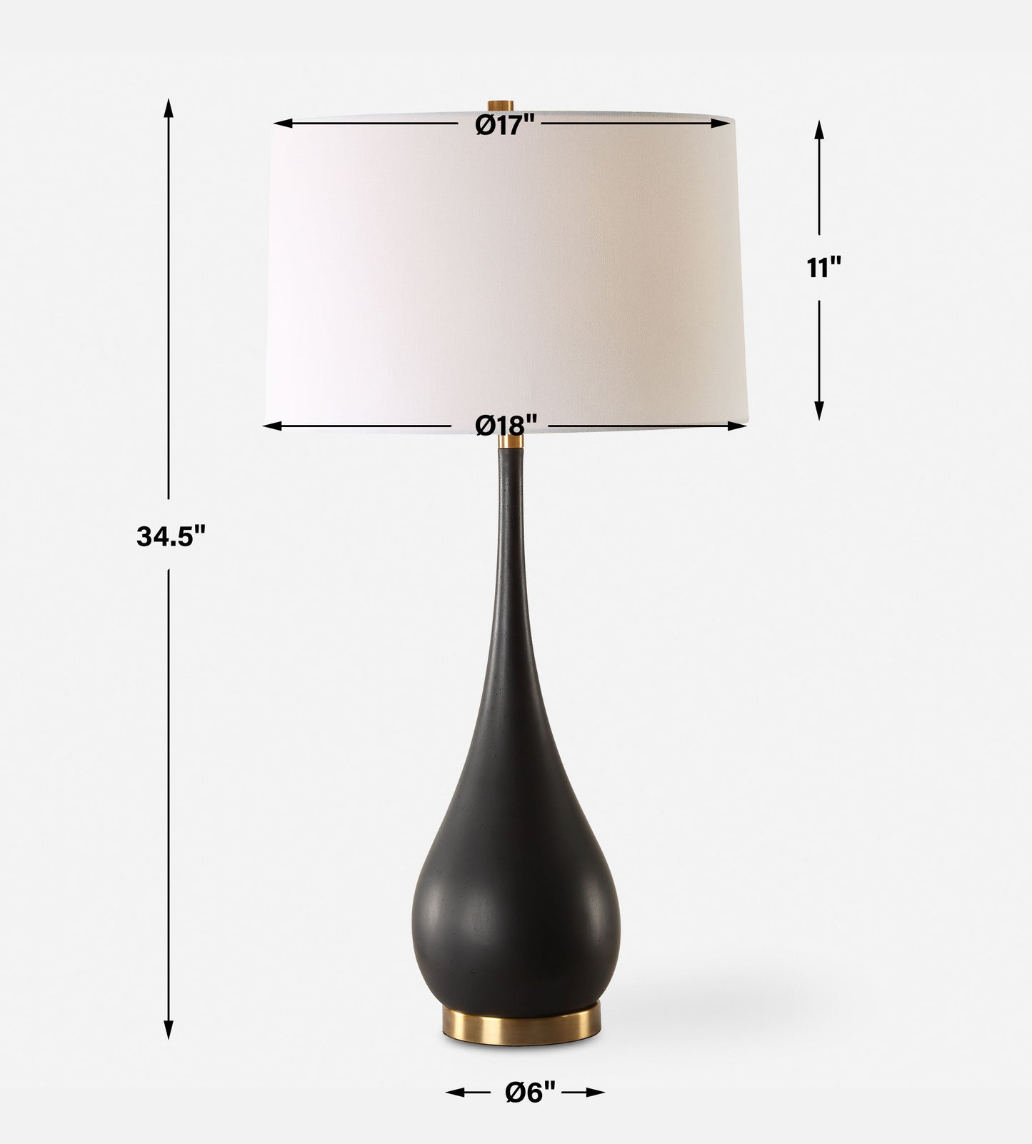 Nocturnal - Black Table Lamp