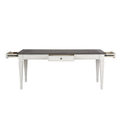 Allyson Park - Rectangular Leg Table - Dark Brown