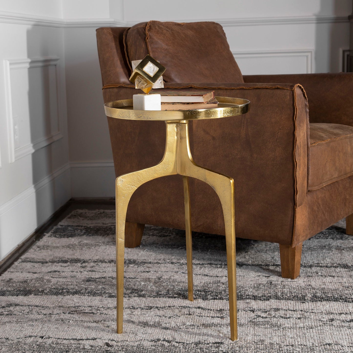 Kenna - Accent Table - Gold