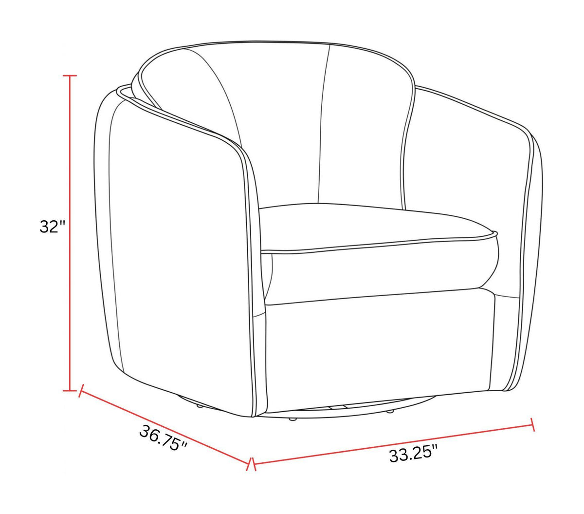 Norwood - Swivel Glider Accent Chair