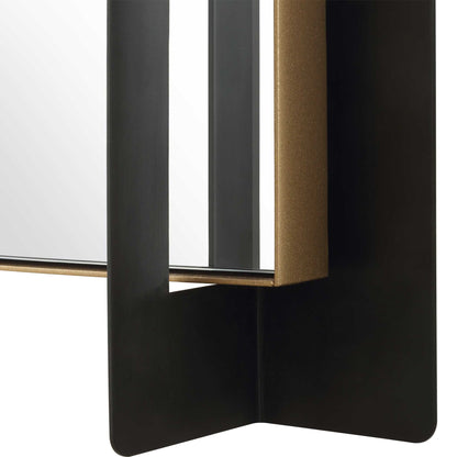 Cunene - Industrial Wall Mirror - Black
