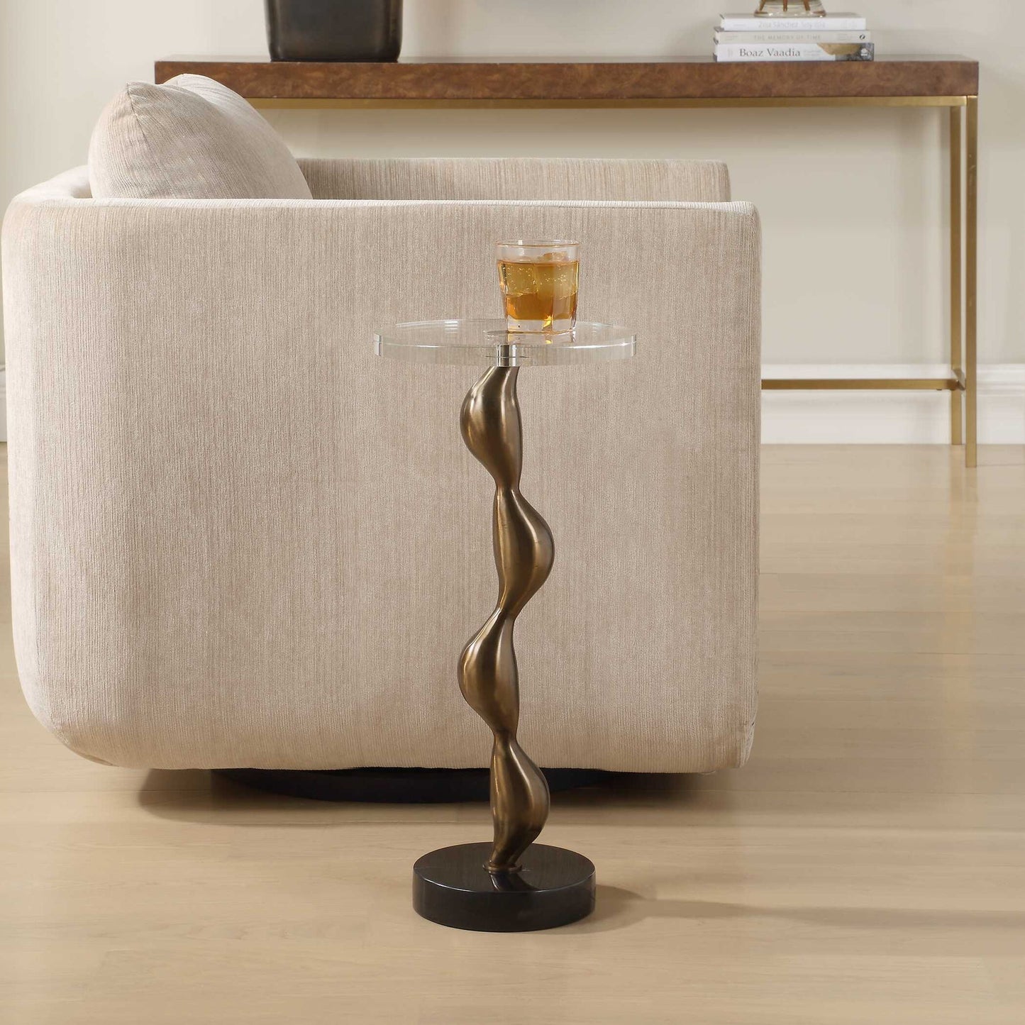Remolino - Drink Table - Bronze